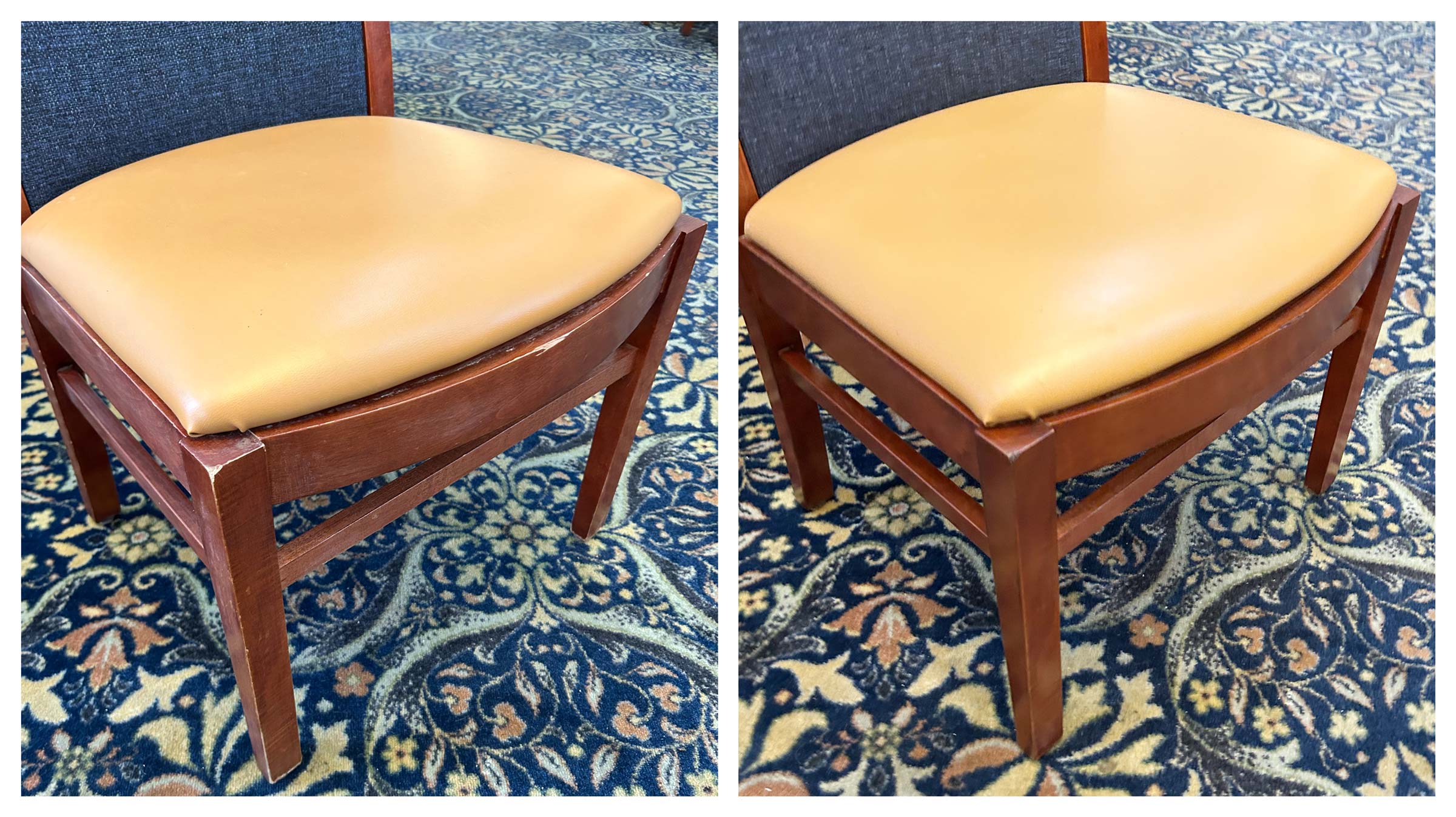 5.-Chair A chair before and after refinishing